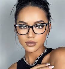 Happy customer with glasses